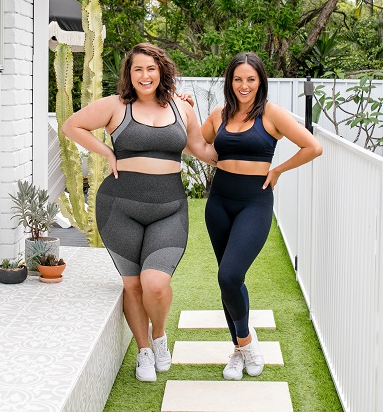 Fitness Crossed Top with Padded Bra [Final Sale]