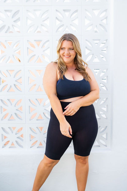 Fitness Crossed Top with Padded Bra [Final Sale]