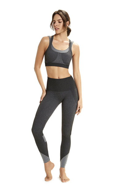Fitness Crossed Top with Padded Bra [Final Sale]