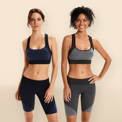 Fitness Crossed Top with Padded Bra [Final Sale]