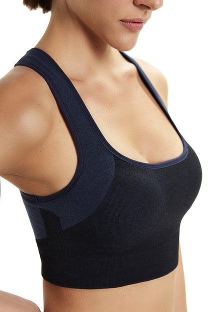 Fitness Crossed Top with Padded Bra [Final Sale]